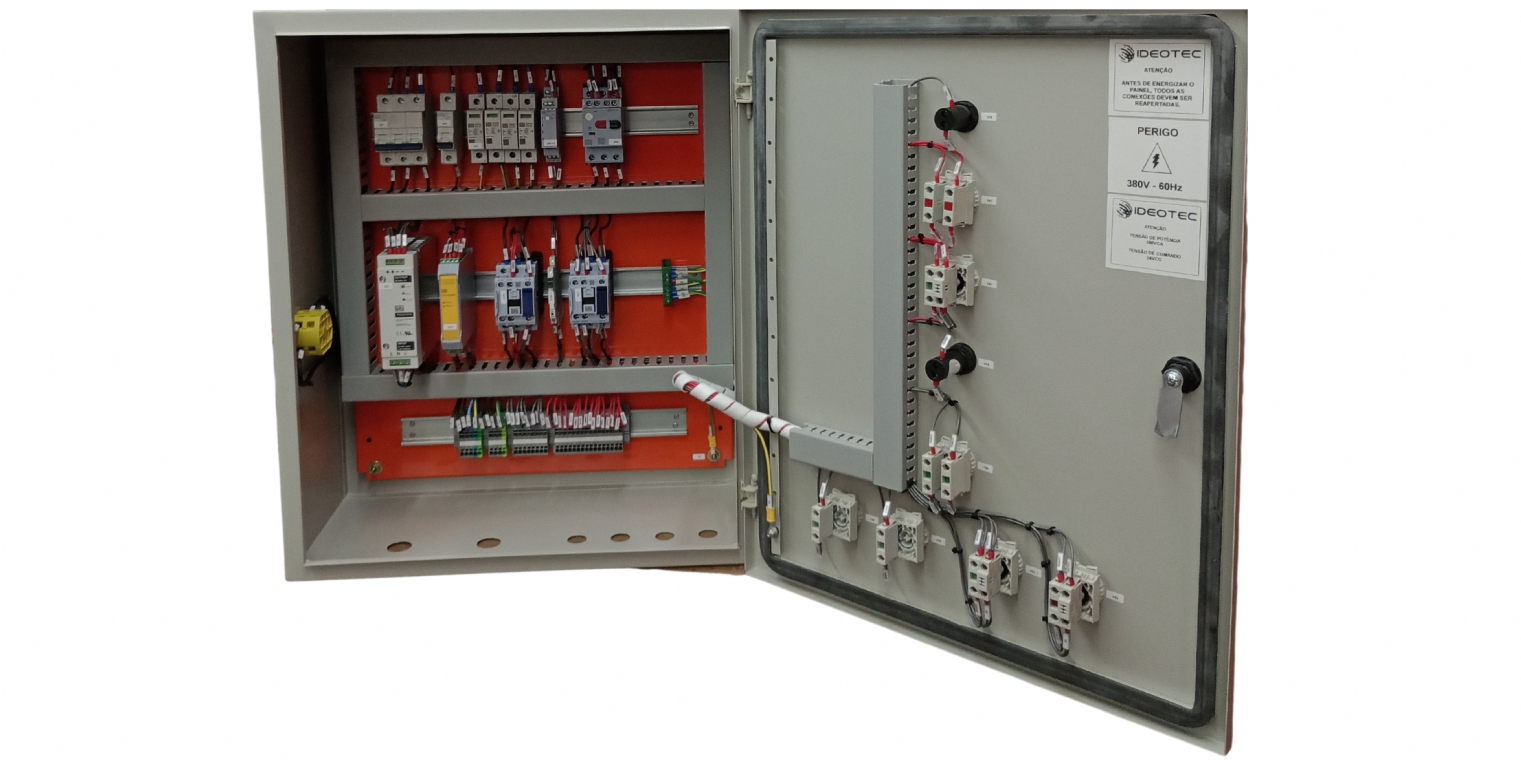 <p>Desenvolvemos projetos e painéis para distribuição de energia, proteção e controle de motores, automação industrial, correção do fator de potência, controle de aquecimento e muito mais.</p>
